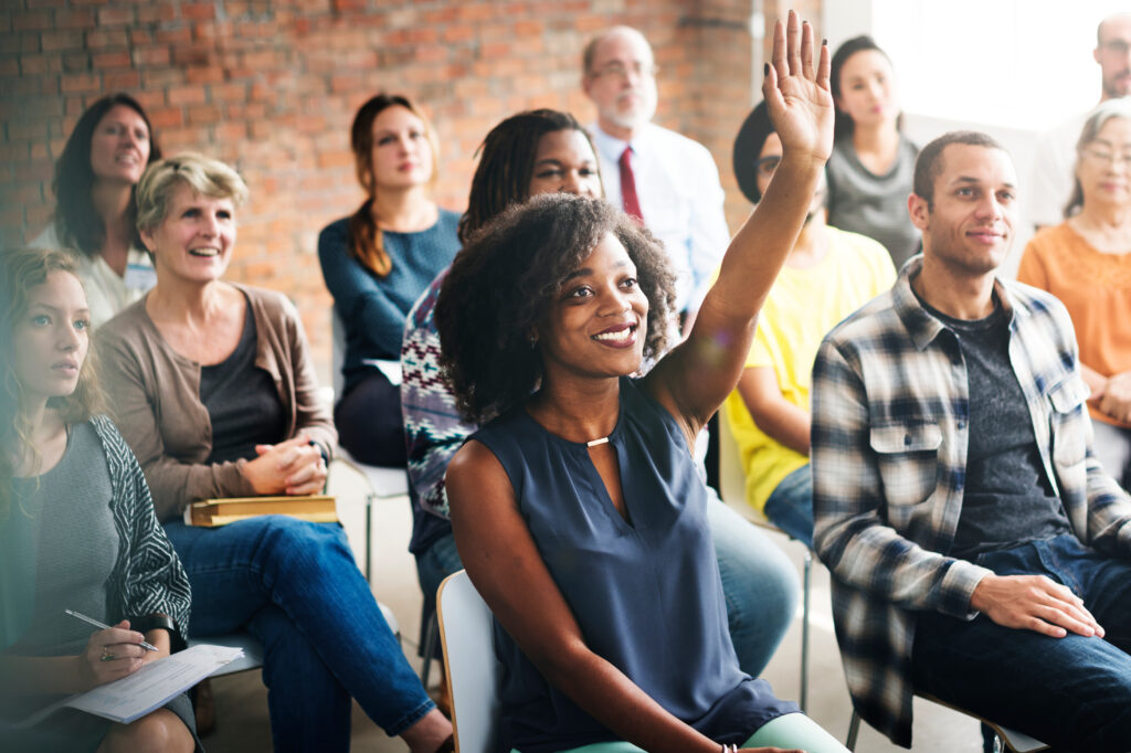 Audience at an event