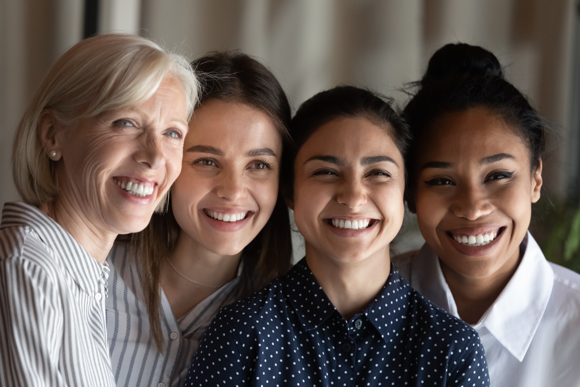 women stood in shirts